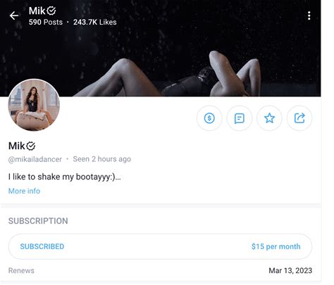 mikaila dancer onlyfans leaked|Mikailadancer OF